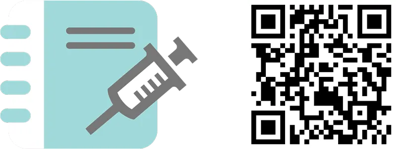 eDiary icon and QR code – leads to the smart medication eDiary sign-in page