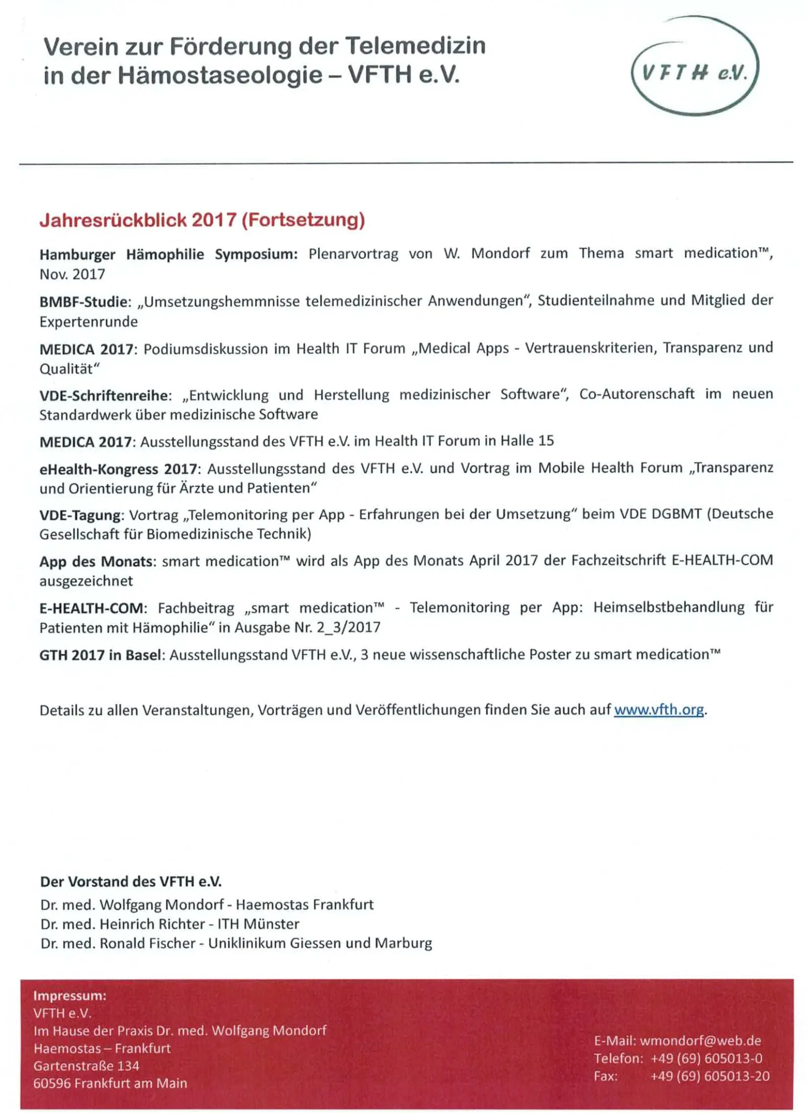 Third page of the newsletter 02/2018
